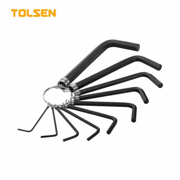 10PCS HEX KEY SET ON RING