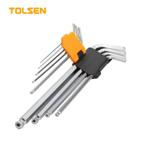 9PCS BALL POINT EXTRA-LONG ARM HEX KEY SET