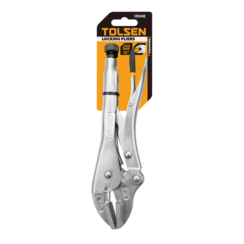 Tolsen 10 inch locking pliers in retail packaging