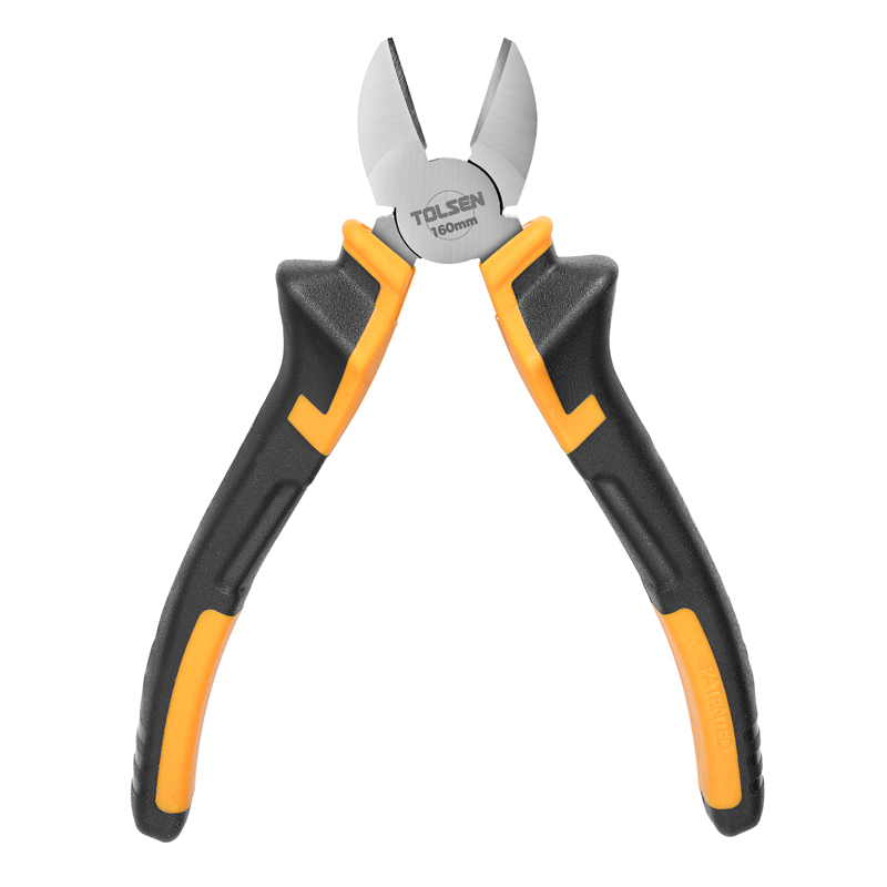 Tolsen 160mm diagonal cutting pliers, opened jaws