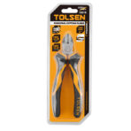 Tolsen 6-inch diagonal cutting pliers in clear plastic packaging