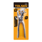 Tolsen 9 inch revolving punch pliers in retail blister pack