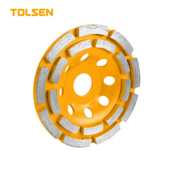 DOUBLE ROW SEGMENTED TURBO CUP GRINDING WHEEL