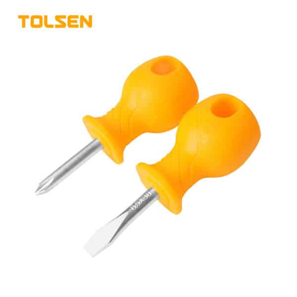 2PCS STUBBY SCREWDRIVER SET