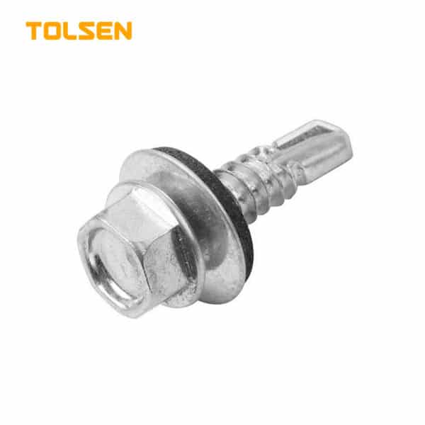 HEX SELF DRILLING SCREW WITH RUBBER WASHER