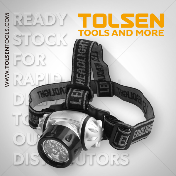LED FLASHLIGHT WITH ZOOM FUNCTION (INDUSTRIAL) - TOLSEN TOOLS