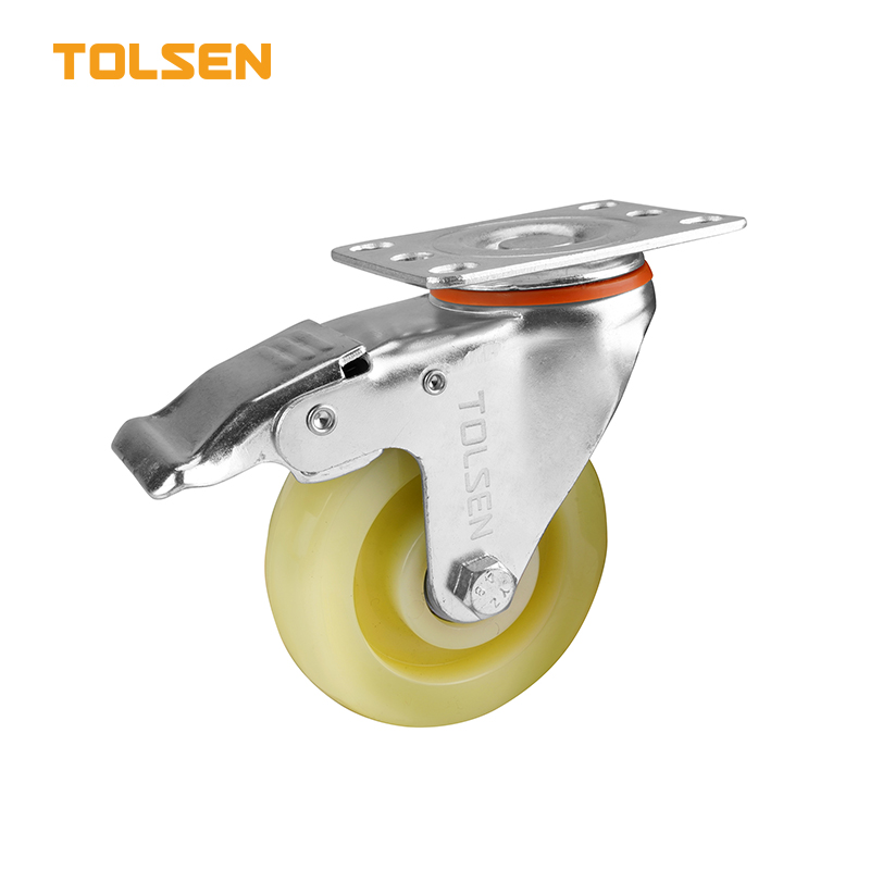 SWIVEL CASTER WITH BRAKE