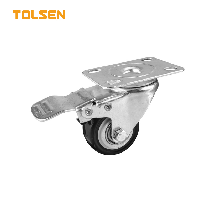 SWIVEL CASTER WITH BRAKE