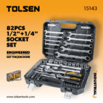 TOLSEN 82Pcs Socket Set