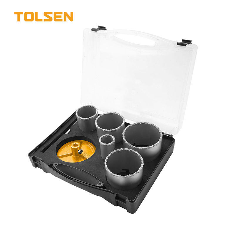 7PCS CARBIDE GRITTED HOLE SAW SET