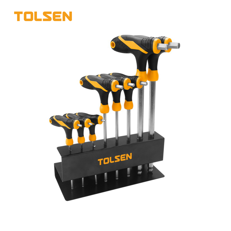 8PCS BALL POINT T-HANDLE SCREWDRIVERS SET