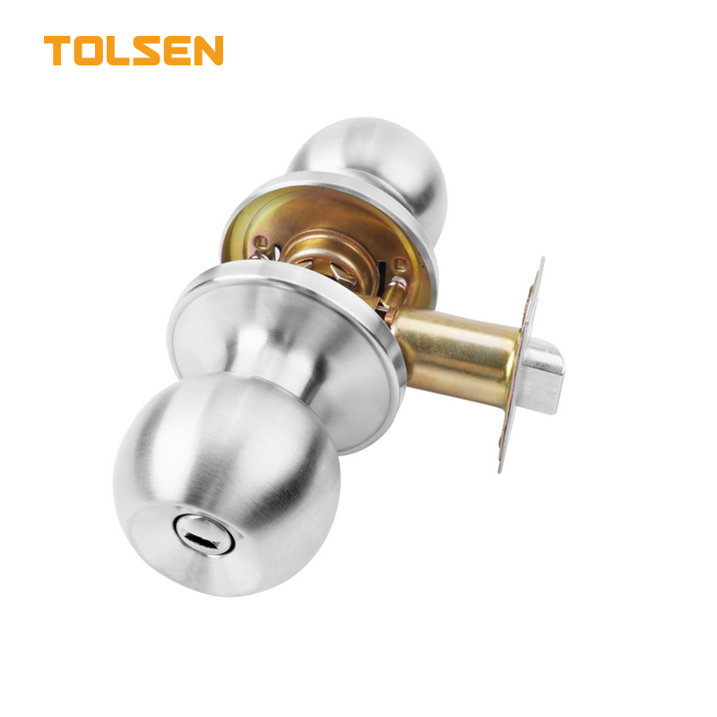 SATIN STAINLESS STEEL TUBULAR KNOB LOCK