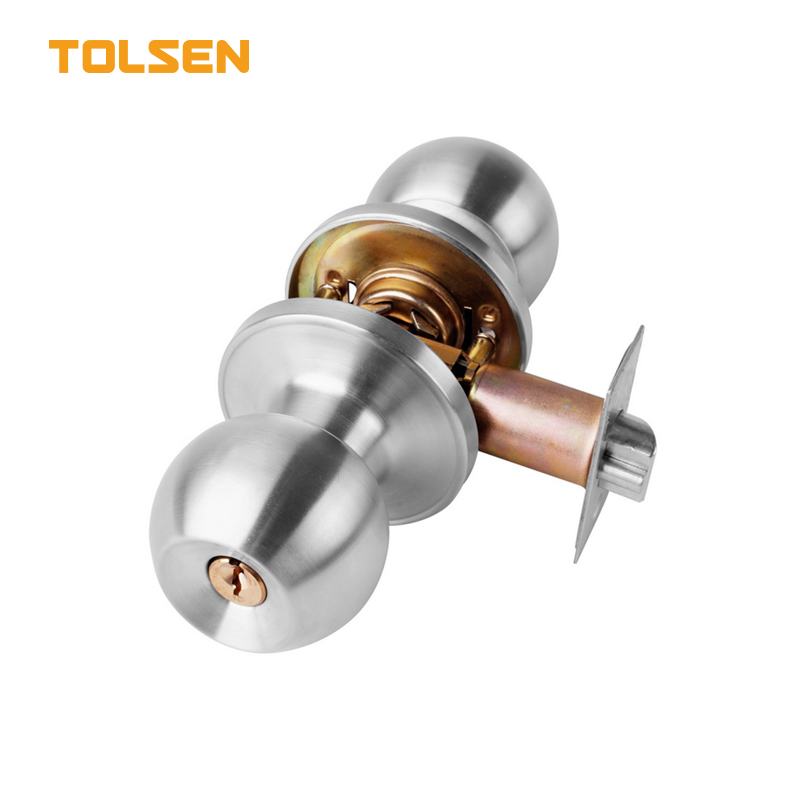 SATIN STAINLESS STEEL TUBULAR KNOB LOCK