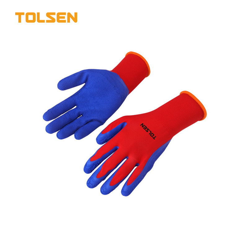 WORKING GLOVES (LATEX FOAMING BLUE)